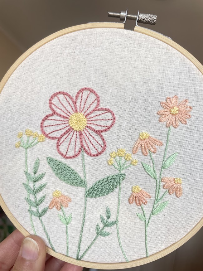 diseño para bordar flores