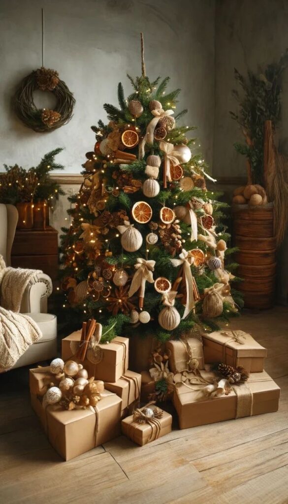 árbol de navidad decorada